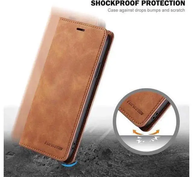 Alt view image 5 of 6 - Samsung Galaxy Note 20 Ultra 5G Case, Premium PU Leather Cover TPU Bumper with Card Holder Kickstand Hidden Magnetic Shockproof Flip Wallet Case for Samsung Galaxy Note 20 Ultra 5G Brown
