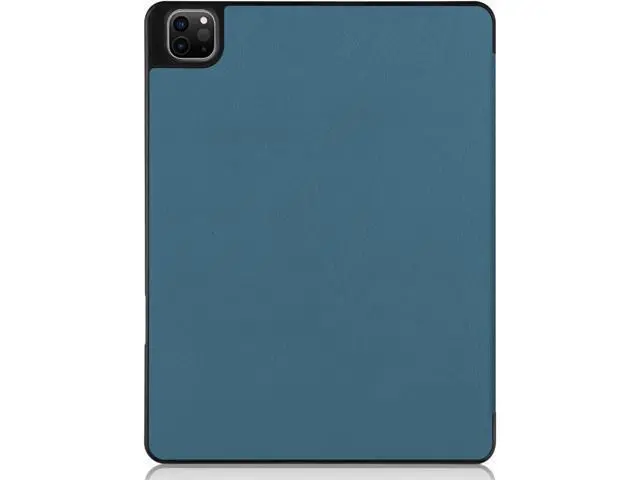 Alt view image 3 of 6 - iPad Pro 12.9 inch Case 2021 5th Generation with Pencil Holder, Slim Lightweight Trifold Stand Cover -- Pencil Charging + Auto Sleep/Wake -- Soft TPU Back Cover for New iPad Pro 12.9 2021