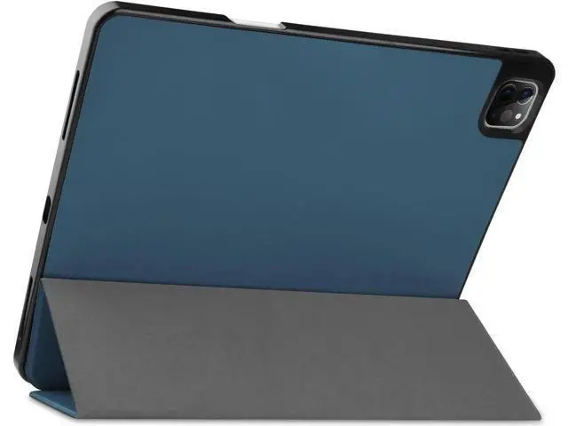 Alt view image 5 of 6 - iPad Pro 12.9 inch Case 2021 5th Generation with Pencil Holder, Slim Lightweight Trifold Stand Cover -- Pencil Charging + Auto Sleep/Wake -- Soft TPU Back Cover for New iPad Pro 12.9 2021