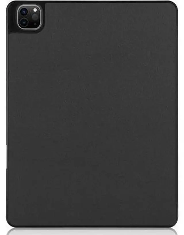 Alt view image 4 of 7 - iPad Pro 12.9 inch Case 2021 5th Generation with Pencil Holder, Slim Lightweight Trifold Stand Cover -- Pencil Charging + Auto Sleep/Wake -- Soft TPU Back Cover for New iPad Pro 12.9 2021