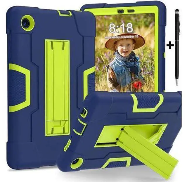 Main image of Protective Case For TCL Tab 8 LE Model 9137W) / TCL Tab 8 WiFi Model 9132X, Shockproof Cover with Kickstand + Universal Stylus Pen Green