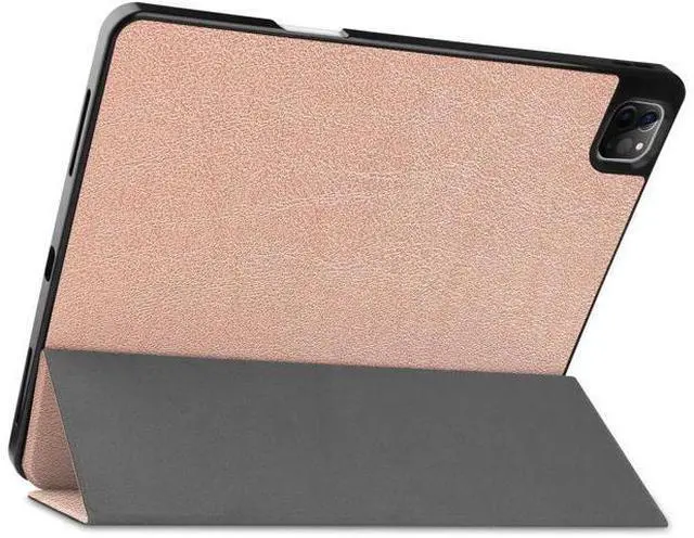 Alt view image 7 of 7 - iPad Pro 12.9 inch Case 2021 5th Generation with Pencil Holder, Slim Lightweight Trifold Stand Cover -- Pencil Charging + Auto Sleep/Wake -- Soft TPU Back Cover for New iPad Pro 12.9 2021
