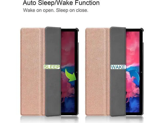 Alt view image 3 of 7 - Lenovo Tab P11 11 inch Case 2020 Model: TB-J606F TB-J606X, Slim Lightweight Smart Cover Tri-fold Stand Folio Hard Shell Case for Lenovo Tab P11 11 2020 Release Full HD Tablet