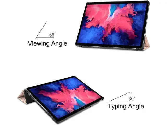 Alt view image 2 of 7 - Lenovo Tab P11 11 inch Case 2020 Model: TB-J606F TB-J606X, Slim Lightweight Smart Cover Tri-fold Stand Folio Hard Shell Case for Lenovo Tab P11 11 2020 Release Full HD Tablet