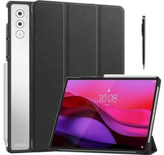 Main image of Case for Lenovo Yoga Tab Plus 12.7 inch 2025 TB520FU, Slim Smart Cover Lightweight Hard Shell Protective Cover with Multi-Angle Stand, Universal Stylus Pen