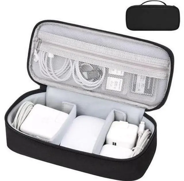 Main image of Cable Organizer Bag, Electronic Organizer Travel Case for Charger & Cords, Travel Accessories, Portable Power Bank