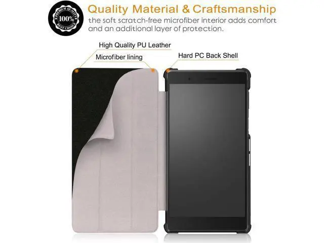 Alt view image 2 of 7 - Werleo Case For Lenovo Tab 7 / Tab 4 7 Ultra-Thin Custer PU Leather Case Shell Hard Case Cover for Lenovo Tab 7 / Tab 4 7 TB-7504F TB-7504N TB-7504X