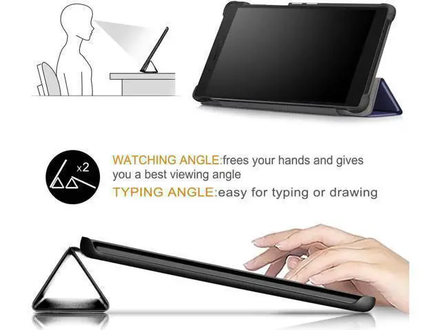 Alt view image 4 of 7 - Werleo Case For Lenovo Tab 7 / Tab 4 7 Ultra-Thin Custer PU Leather Case Shell Hard Case Cover for Lenovo Tab 7 / Tab 4 7 TB-7504F TB-7504N TB-7504X