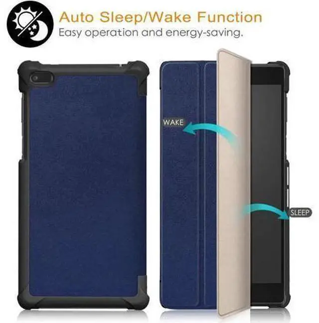 Alt view image 7 of 7 - Werleo Case For Lenovo Tab 7 / Tab 4 7 Ultra-Thin Custer PU Leather Case Shell Hard Case Cover for Lenovo Tab 7 / Tab 4 7 TB-7504F TB-7504N TB-7504X