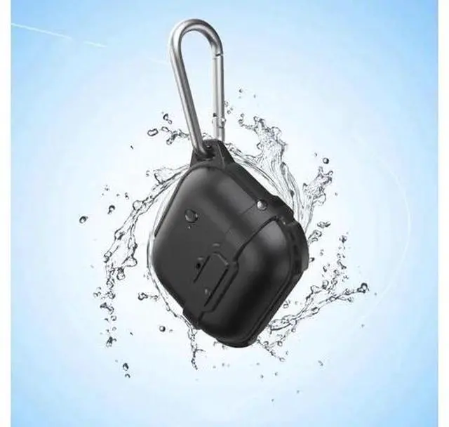Main image of AirPods 3rd Generation 2021 Case, Compatible Wireless Charging, LED Light Visible, IP68 Waterproof Shockproof Dustproof Full-Body Protective Cover for AirPods 3 with Keychain