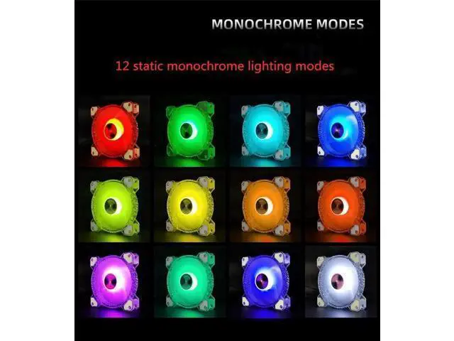 Alt view image 3 of 7 - RGB Case Fan Kit 120mm Fan ARGB RGB Cooling Ventilador 6PIN Rainbow Computer Chassis Fans 12V Silent Adjust 12cm Aura Sync