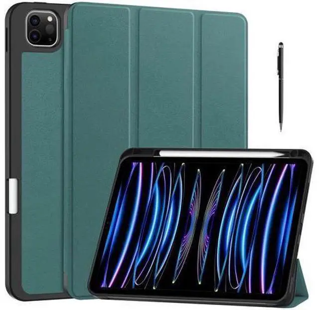 Main image of Case for iPad Pro 11 Inch 2022 2021 2020 2018, Slim Smart Stand Cover for for iPad Pro 11 4th Gen 2022/3rd Gen 2021/ 2nd Gen 2020/1st Gen 2018 with Pencil Holder, Universal Stylus Pen