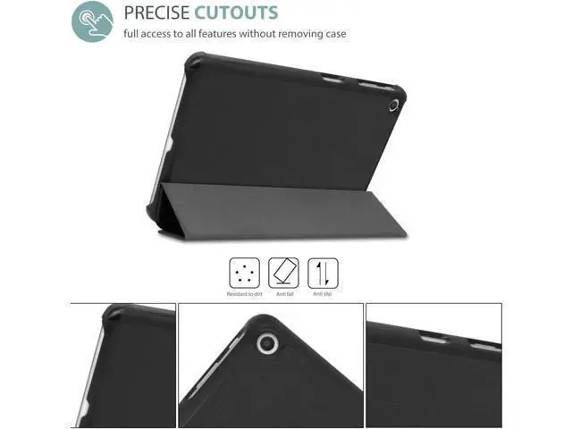 Alt view image 2 of 7 - LG G Pad 5 10.1 FHD Case Slim Light Smart Cover Trifold Stand Hard Shell Folio Case for 10.1 inch LG G Pad 5 2019