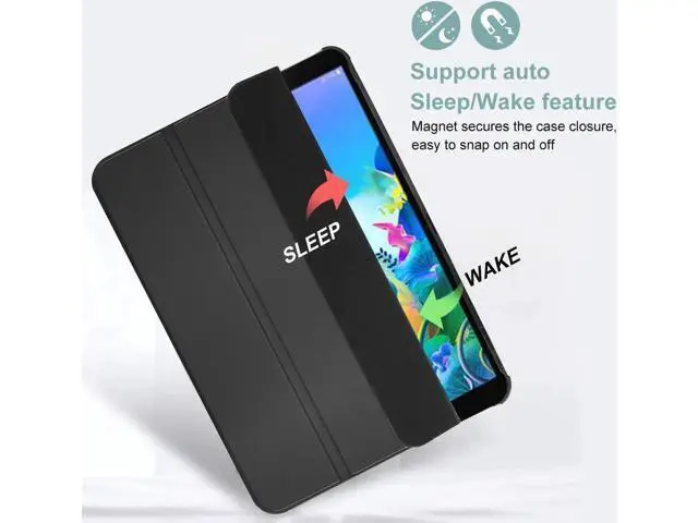 Alt view image 5 of 7 - LG G Pad 5 10.1 FHD Case Slim Light Smart Cover Trifold Stand Hard Shell Folio Case for 10.1 inch LG G Pad 5 2019