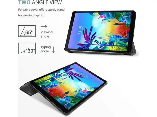 Alt view image 4 of 7 - LG G Pad 5 10.1 FHD Case Slim Light Smart Cover Trifold Stand Hard Shell Folio Case for 10.1 inch LG G Pad 5 2019