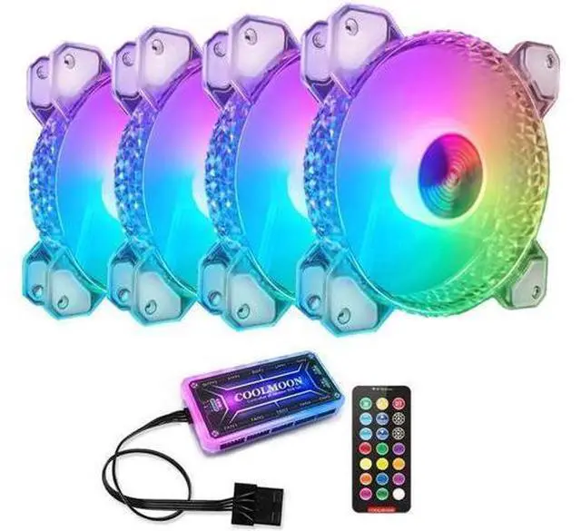 Main image of RGB Case Fan Kit 120mm Fan ARGB RGB Cooling Ventilador 6PIN Rainbow Computer Chassis Fans 12V Silent Adjust 12cm Aura Sync