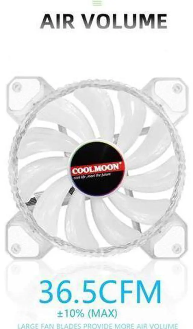 Alt view image 3 of 7 - RGB Case Fan Kit 120mm Fan ARGB RGB Cooling Ventilador 6PIN Rainbow Computer Chassis Fans 12V Silent Adjust 12cm Aura Sync