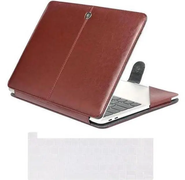 Main image of MacBook Pro 16 inch Case 2019 Release A2141 with Touch Bar & Touch ID Premium PU Leather Book Folio Protective Cover Sleeve with Keyboard Cover