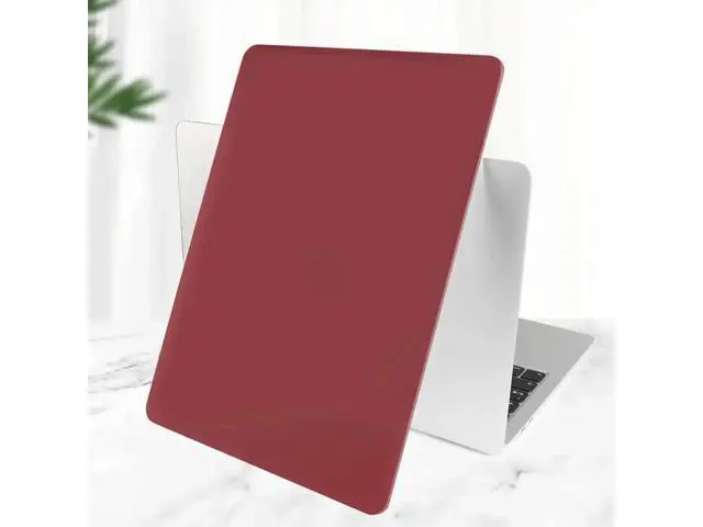 Alt view image 2 of 7 - Compatible with MacBook Air 13 inch Case 2022, 2021-2018 Release A2337 M1 A2179 A1932 with Retina Display Touch ID, Plastic Hard Shell with Keyboard Cover Wine Red