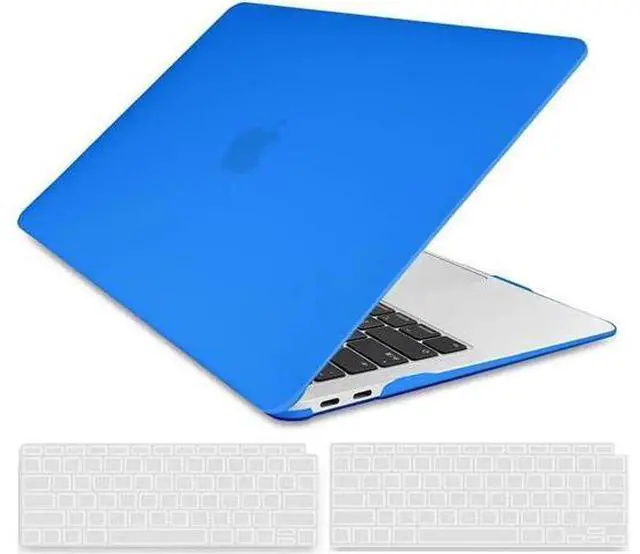 Main image of Compatible with MacBook Air 13 inch Case 2022, 2021-2018 Release A2337 M1 A2179 A1932 with Retina Display Touch ID, Plastic Hard Shell with Keyboard Cover Blue