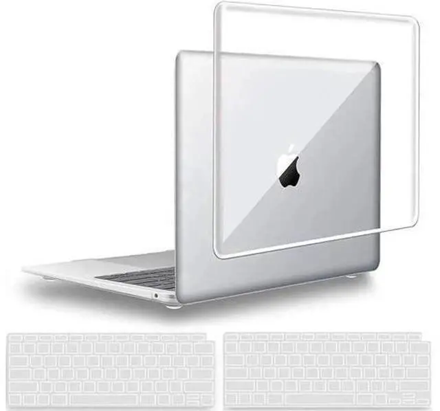 Main image of Compatible with MacBook Air 13 inch Case 2022, 2021-2018 Release A2337 M1 A2179 A1932 with Retina Display Touch ID, Plastic Hard Shell with Keyboard Cover Crystal Clear