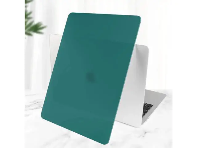 Alt view image 6 of 7 - Compatible with MacBook Air 13 inch Case 2022, 2021-2018 Release A2337 M1 A2179 A1932 with Retina Display Touch ID, Plastic Hard Shell with Keyboard Cover Dark Green
