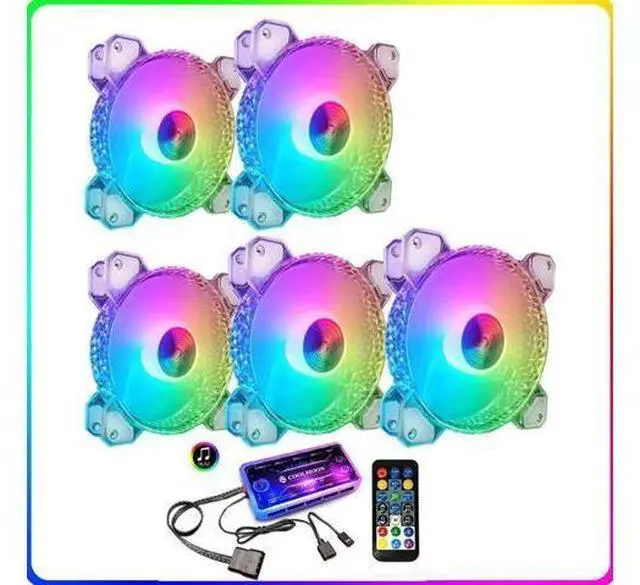 Main image of RGB Case Fan Kit 120mm Fan ARGB RGB Cooling Ventilador 6PIN Rainbow Computer Chassis Fans 12V Silent Adjust 12cm Aura Sync