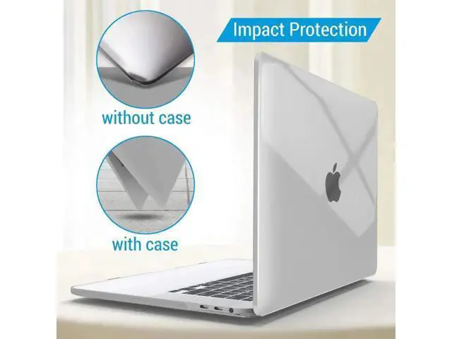 Alt view image 4 of 7 - Compatible with MacBook Pro 16 Inch Case A2141 Release 2020 2019, Hard Shell Case with Keyboard Cover for Old Version Mac Pro 16" Crystal Clear