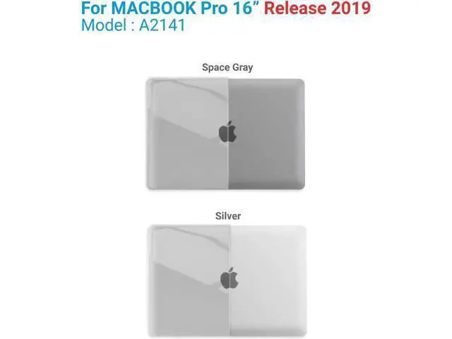 Alt view image 3 of 7 - Compatible with MacBook Pro 16 Inch Case A2141 Release 2020 2019, Hard Shell Case with Keyboard Cover for Old Version Mac Pro 16" Crystal Clear