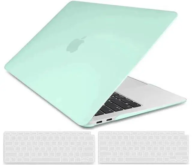 Main image of Compatible with MacBook Air 13 inch Case 2022, 2021-2018 Release A2337 M1 A2179 A1932 with Retina Display Touch ID, Plastic Hard Shell with Keyboard Cover Green