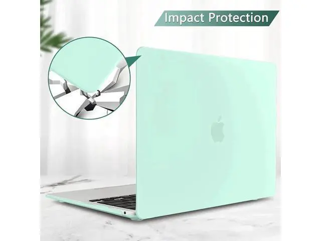 Alt view image 3 of 7 - Compatible with MacBook Air 13 inch Case 2022, 2021-2018 Release A2337 M1 A2179 A1932 with Retina Display Touch ID, Plastic Hard Shell with Keyboard Cover Green