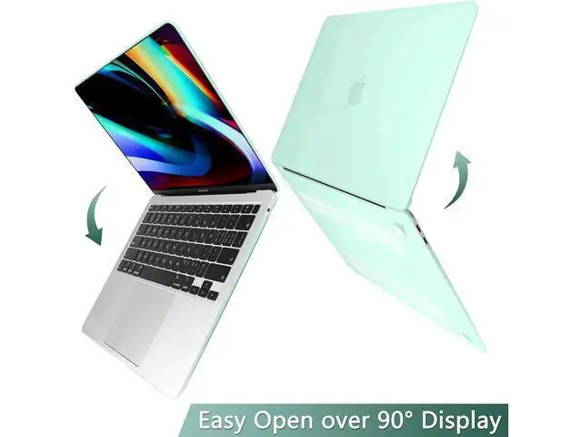 Alt view image 5 of 7 - Compatible with MacBook Air 13 inch Case 2022, 2021-2018 Release A2337 M1 A2179 A1932 with Retina Display Touch ID, Plastic Hard Shell with Keyboard Cover Green