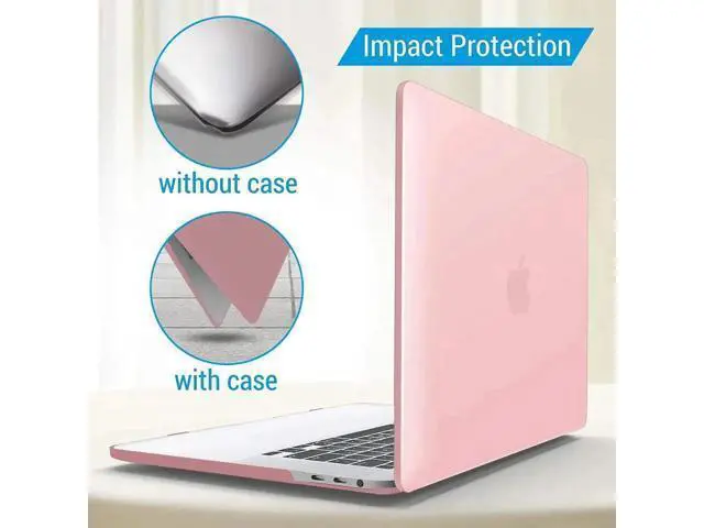 Alt view image 4 of 7 - Compatible with MacBook Pro 16 Inch Case A2141 Release 2020 2019, Hard Shell Case with Keyboard Cover for Old Version Mac Pro 16" Matte Pink