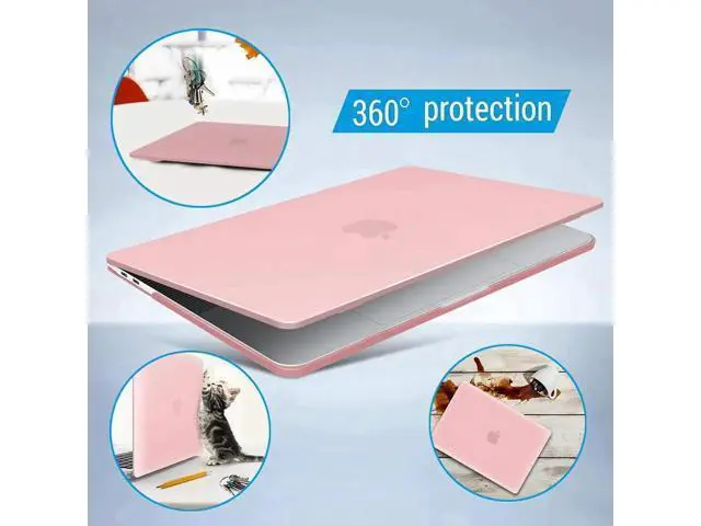 Alt view image 5 of 7 - Compatible with MacBook Pro 16 Inch Case A2141 Release 2020 2019, Hard Shell Case with Keyboard Cover for Old Version Mac Pro 16" Matte Pink