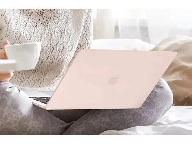 Alt view image 6 of 7 - Compatible with MacBook Air 13 inch Case 2022, 2021-2018 Release A2337 M1 A2179 A1932 with Retina Display Touch ID, Plastic Hard Shell with Keyboard Cover Light Pink