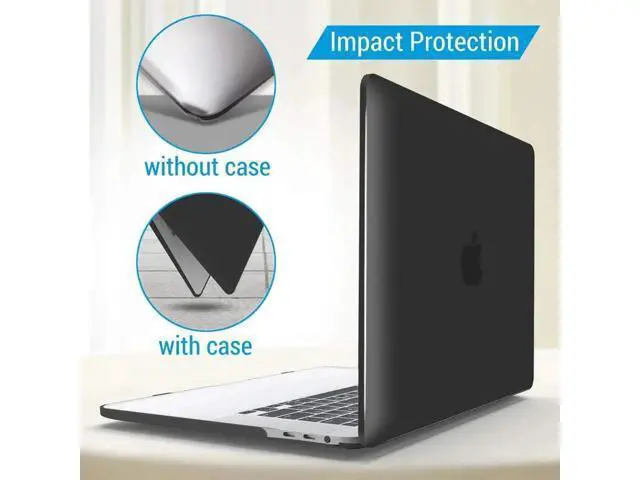 Alt view image 4 of 7 - Compatible with MacBook Pro 16 Inch Case A2141 Release 2020 2019, Hard Shell Case with Keyboard Cover for Old Version Mac Pro 16" Matte Black