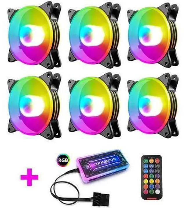 Main image of 120mm Case Fan Cooler PC Air 12cm Cooling Fans 6PIN RGB Radiator 12V Mute Computer ARGB Aura Sync