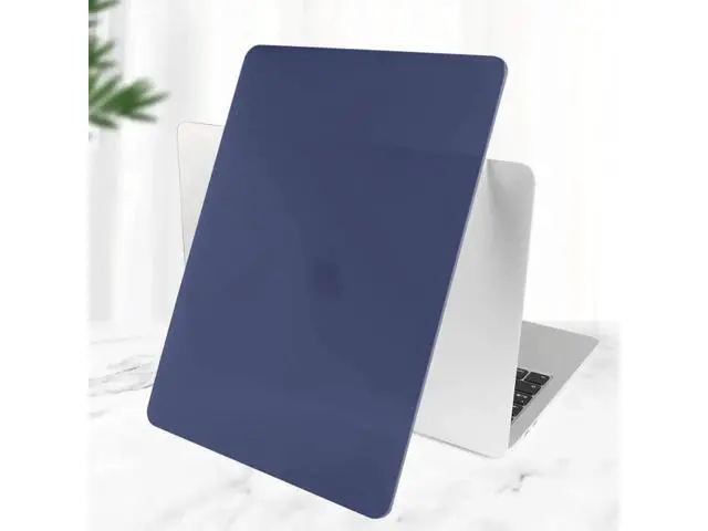 Alt view image 5 of 7 - Compatible with MacBook Air 13 inch Case 2022, 2021-2018 Release A2337 M1 A2179 A1932 with Retina Display Touch ID, Plastic Hard Shell with Keyboard Cover Navy Blue