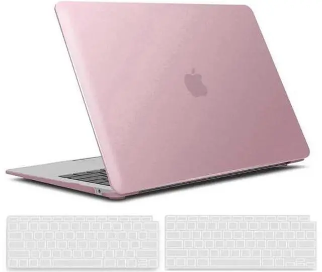 Main image of Compatible with MacBook Air 13 inch Case 2022, 2021-2018 Release A2337 M1 A2179 A1932 with Retina Display Touch ID, Plastic Hard Shell with Keyboard Cover Rose Gold