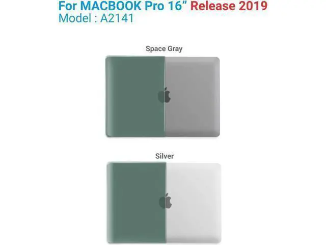 Alt view image 6 of 7 - Compatible with MacBook Pro 16 Inch Case A2141 Release 2020 2019, Hard Shell Case with Keyboard Cover for Old Version Mac Pro 16" Matte Green