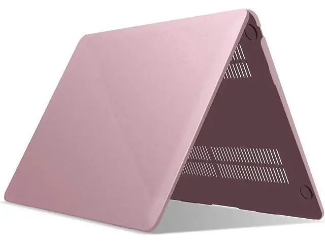 Alt view image 7 of 7 - Compatible with MacBook Air 13 inch Case 2022, 2021-2018 Release A2337 M1 A2179 A1932 with Retina Display Touch ID, Plastic Hard Shell with Keyboard Cover Rose Gold