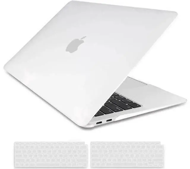 Main image of Compatible with MacBook Air 13 inch Case 2022, 2021-2018 Release A2337 M1 A2179 A1932 with Retina Display Touch ID, Plastic Hard Shell with Keyboard Cover Matte Transparent