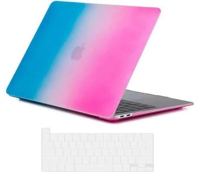 Main image of Compatible with MacBook Pro 16 Inch Case A2141 Release 2020 2019, Hard Shell Case with Keyboard Cover for Old Version Mac Pro 16" Rainbow Red