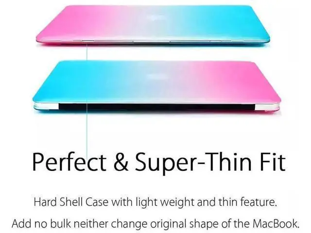 Alt view image 2 of 7 - Compatible with MacBook Pro 16 Inch Case A2141 Release 2020 2019, Hard Shell Case with Keyboard Cover for Old Version Mac Pro 16" Rainbow Red