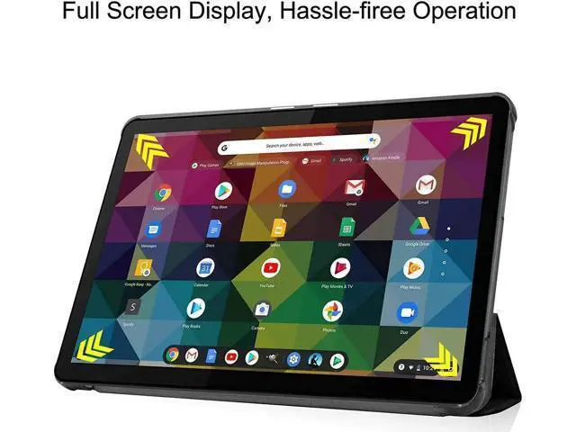 Alt view image 7 of 7 - Compatible with Lenovo IdeaPad Duet Chromebook 10.1" 2020, Shockproof Protective Cover with Auto Wake/Sleep Kickstand for Lenovo IdeaPad Duet Chromebook 10.1 Inch 2020
