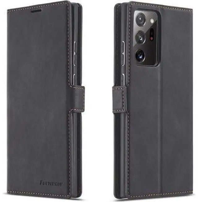 Main image of Samsung Galaxy Note 20 Ultra 5G Case, Premium PU Leather Cover TPU Bumper with Card Holder Kickstand Hidden Magnetic Shockproof Flip Wallet Case for Samsung Galaxy Note 20 Ultra 5G