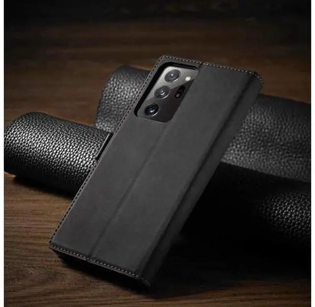 Alt view image 6 of 6 - Samsung Galaxy Note 20 Ultra 5G Case, Premium PU Leather Cover TPU Bumper with Card Holder Kickstand Hidden Magnetic Shockproof Flip Wallet Case for Samsung Galaxy Note 20 Ultra 5G