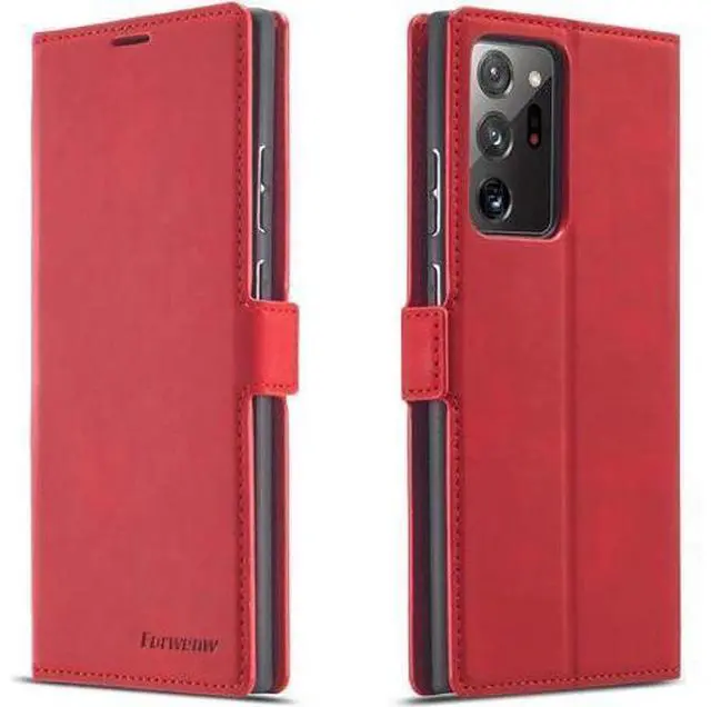 Main image of Samsung Galaxy Note 20 Ultra 5G Case, Premium PU Leather Cover TPU Bumper with Card Holder Kickstand Hidden Magnetic Shockproof Flip Wallet Case for Samsung Galaxy Note 20 Ultra 5G