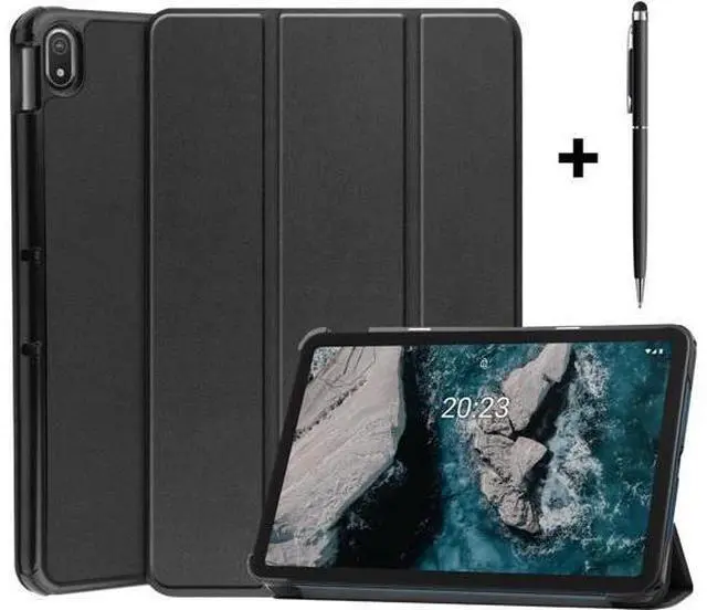 Main image of Nokia T20 Tablet Case 10.36 Inch 2021, Slim Light Trifold Stand Hard Shell Smart Cover for 10.36" Nokia T20 Tablet TA-1392 TA-13797 TA-1394 2021 with Universal Stylus Pen Blue