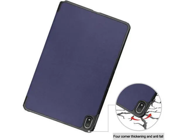 Alt view image 5 of 7 - Nokia T20 Tablet Case 10.36 Inch 2021, Slim Light Trifold Stand Hard Shell Smart Cover for 10.36" Nokia T20 Tablet TA-1392 TA-13797 TA-1394 2021 with Universal Stylus Pen Blue Blue